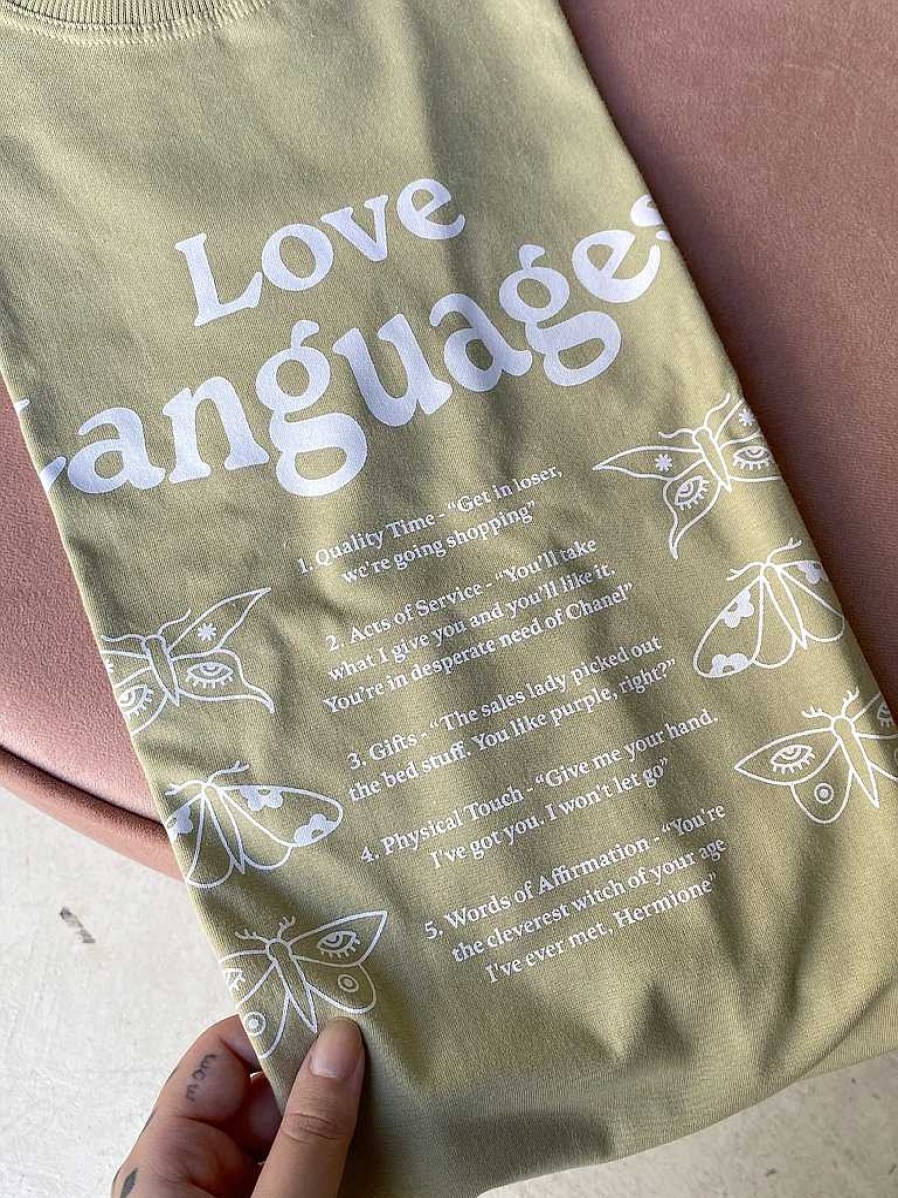 Camisetas Universo | Camiseta Love Languages - Verde S Lvia