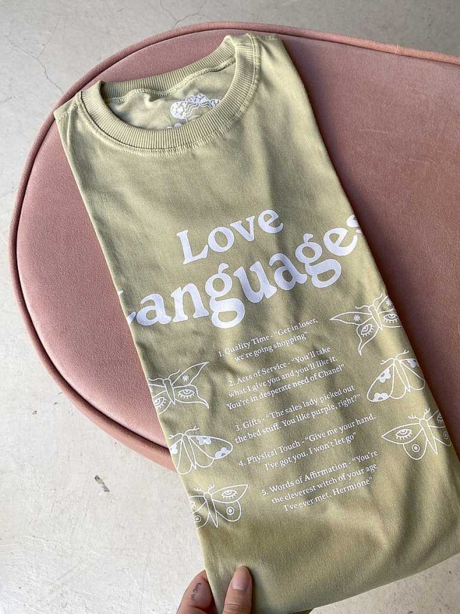 Camisetas Universo | Camiseta Love Languages - Verde S Lvia